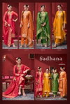 Sadhana By Rangoon Shimmer Jacquard Kurti With Bottom Dupatta Suppliers In India